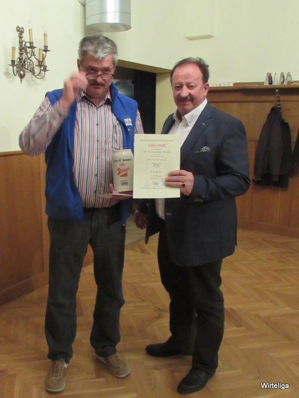 3. Platz - die schwarzen Adler - 2017 Siegerehrung Weinviertel Ost